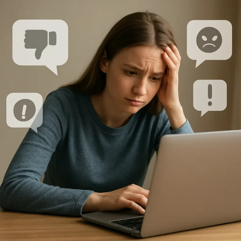 Jak reagować na negatywne komentarze w internecie